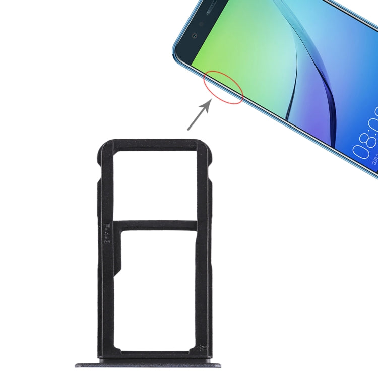 SIM Card Tray + SIM Card Tray / Micro SD Card Tray for Huawei Nova Lite, For Huawei Nova Lite