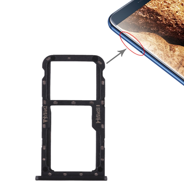 SIM Card Tray + SIM Card Tray / Micro SD Card for Huawei Maimang 6, For Huawei Maimang 6