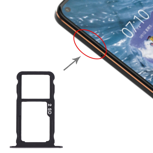 Original SIM Card Tray + SIM Card Tray / Micro SD Card Tray for Nokia X71 / TA-1172 TA-1167 TA-1188, For Nokia X71