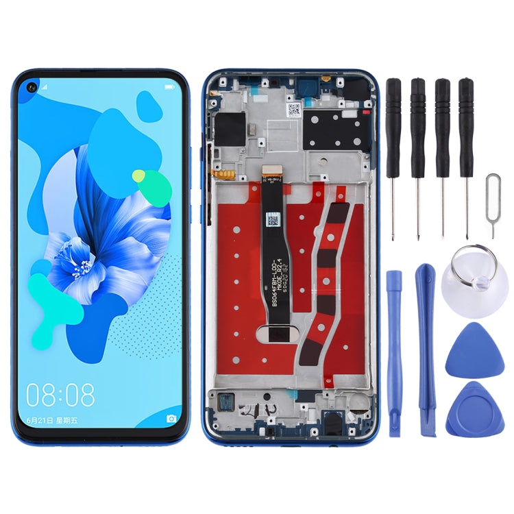 LCD Screen and Digitizer Full Assembly with Frame for Huawei Nova 5i, For Huawei Nova 5i