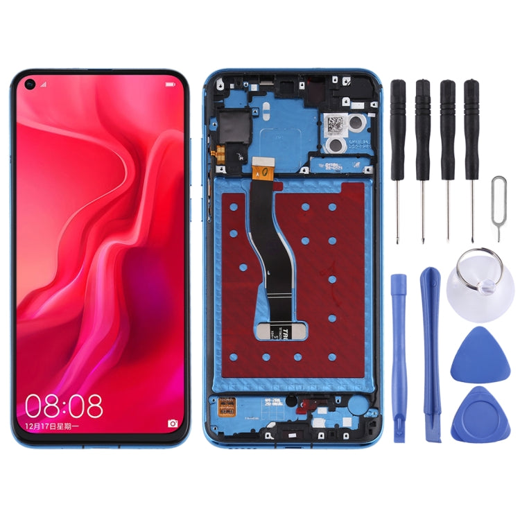 LCD Screen and Digitizer Full Assembly with Frame for Huawei Nova 4, For Huawei Nova 4