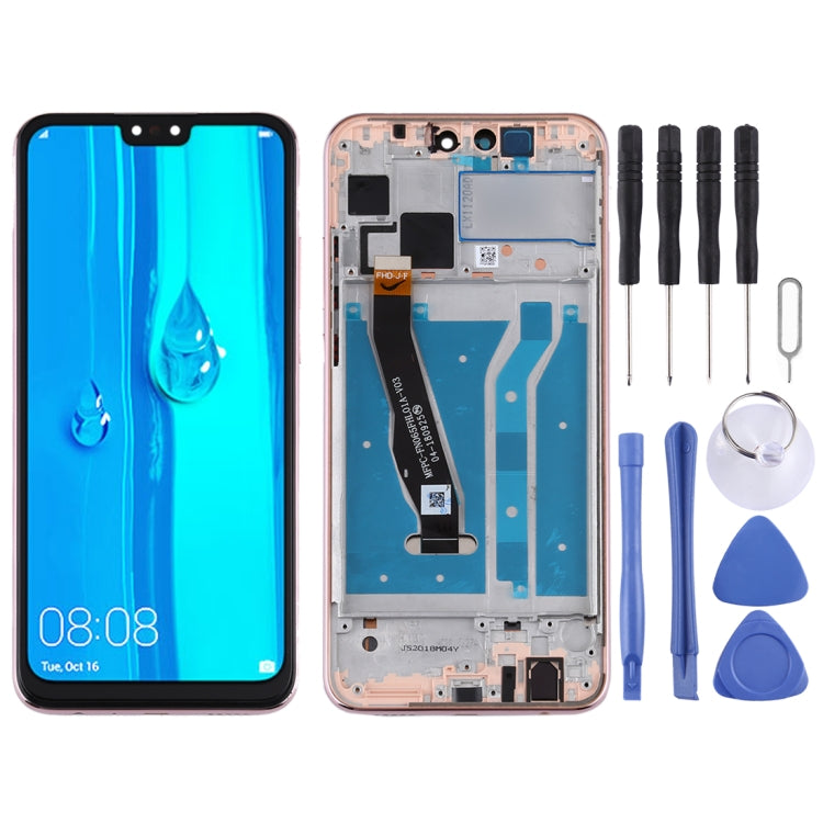 LCD Screen and Digitizer Full Assembly with Frame for Huawei Y9 (2019)