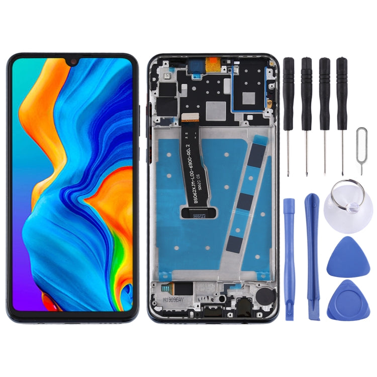 LCD Screen and Digitizer Full Assembly with Frame for Huawei P30 Lite (RAM 4G / Standard Version)