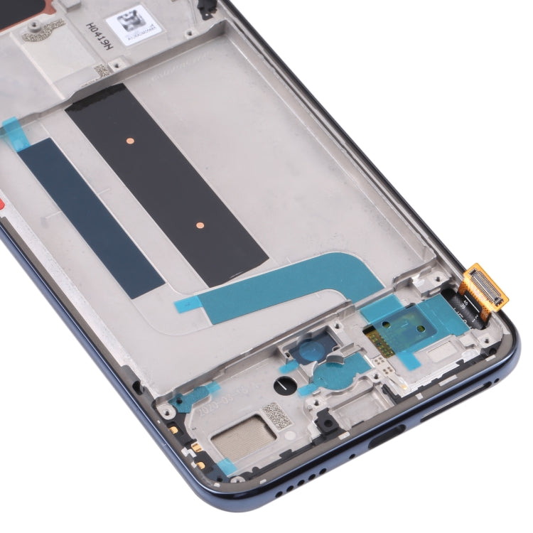 Original AMOLED Material LCD Screen and Digitizer Full Assembly with Frame for Xiaomi Mi 10 Lite 5G