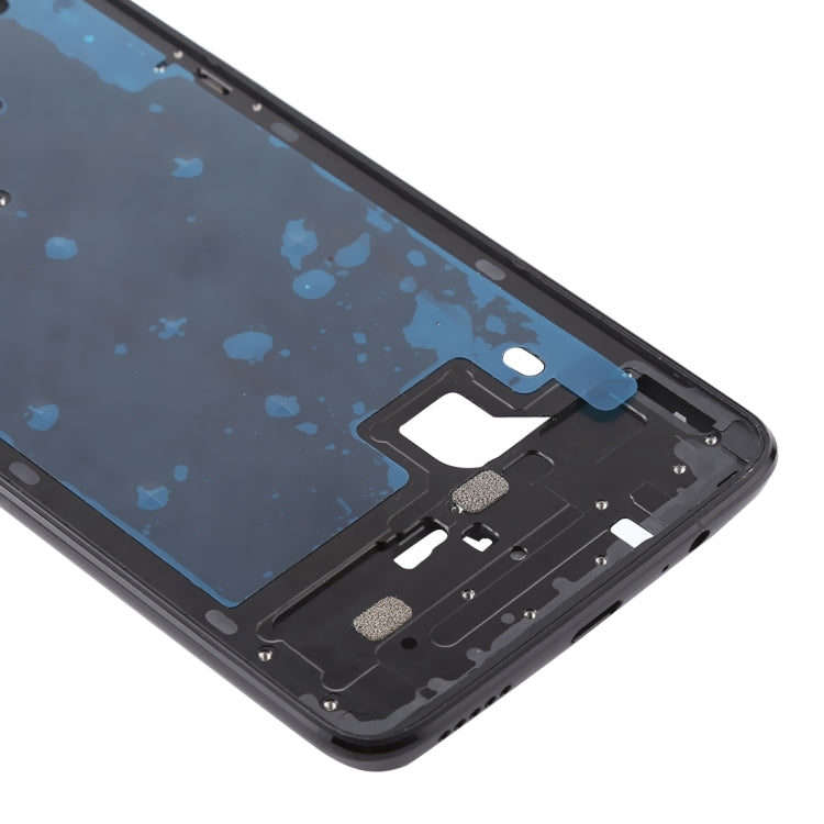 For OnePlus 6 Front Housing LCD Frame Bezel Plate with Side Keys, For OnePlus 6 (Jet Black)