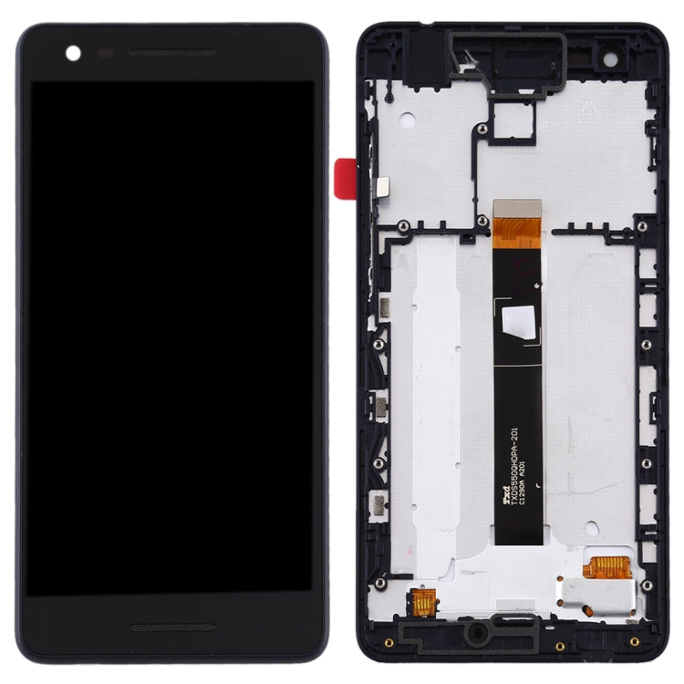LCD Screen and Digitizer Full Assembly with Frame for Nokia 2.1, For Nokia 2.1