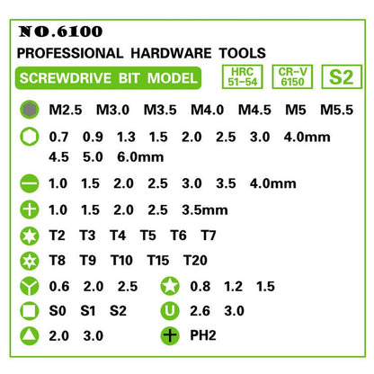 60 in 1 S2 Tool Steel Precision Screwdriver Nutdriver Bit Repair Tools Kit, 60 in 1 (Orange), 60 in 1 (Green), 60 in 1 (Blue), 60 in 1 (Yellow)