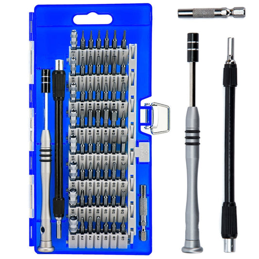 60 in 1 S2 Tool Steel Precision Screwdriver Nutdriver Bit Repair Tools Kit, 60 in 1 (Blue), 60 in 1 (Yellow), 60 in 1 (Orange), 60 in 1 (Green)