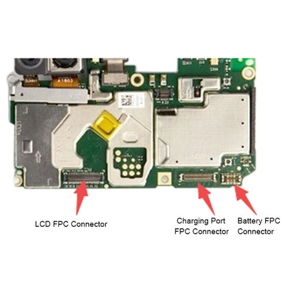 10 PCS Motherboard LCD Display Touch Screen FPC Connector for Huawei P Smart / Enjoy 7S, For Huawei P Smart