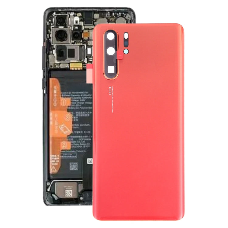 Original Battery Back Cover with Camera Lens Frame for Huawei P30 Pro, For Huawei P30 Pro (Orange), For Huawei P30 Pro (Breathing Crystal)  (Original)
