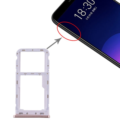 For Meizu M6T SIM Card Tray + SIM / Micro SD Card Tray