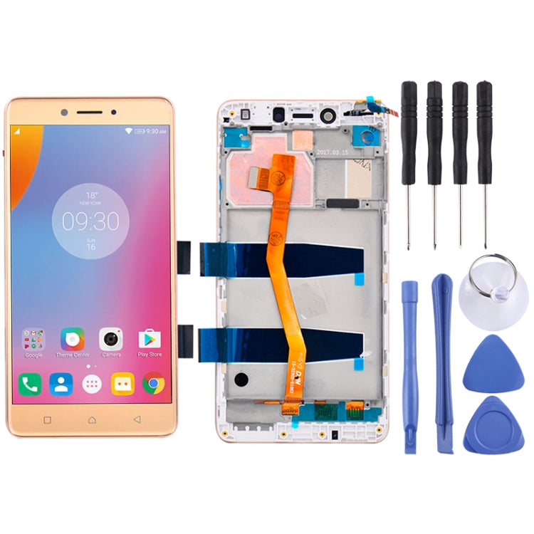 LCD Screen and Digitizer Full Assembly with Frame for 5.5 inch Lenovo K6 Note K53a48, For Lenovo K6 Note, Lenovo K6 Note