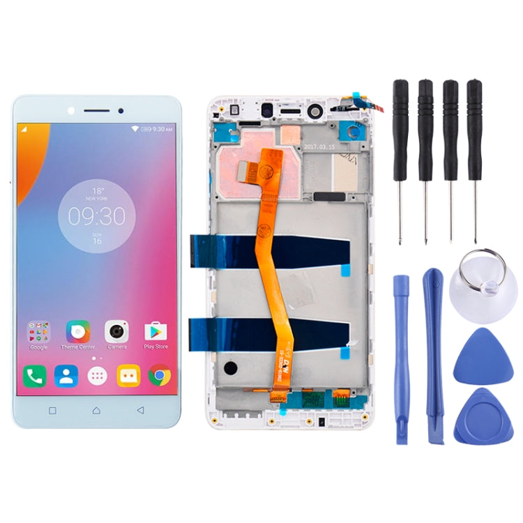 LCD Screen and Digitizer Full Assembly with Frame for 5.5 inch Lenovo K6 Note K53a48, For Lenovo K6 Note, Lenovo K6 Note