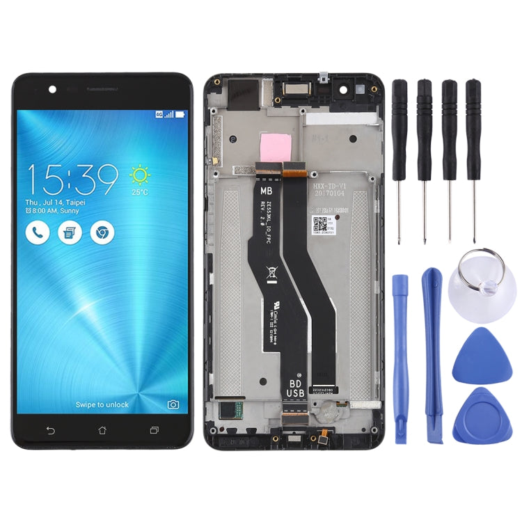 LCD Screen and Digitizer Full Assembly with Frame for Asus Zenfone 3 Zoom ZE553KL, For Asus ZE553KL, For Asus Zenfone 3 Zoom / ZE553KL