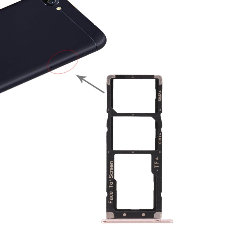 2 SIM Card Tray + Micro SD Card Tray for Asus ZenFone 4 Max ZC520KL, For Asus ZC520KL (2 SIM), For Asus ZC520KL
