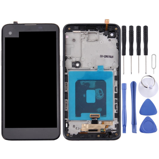 for LG X Screen / K500 LCD Screen and Digitizer Full Assembly with Frame, For LG X Screen, For X Screen / K500 Frame Rose Gold