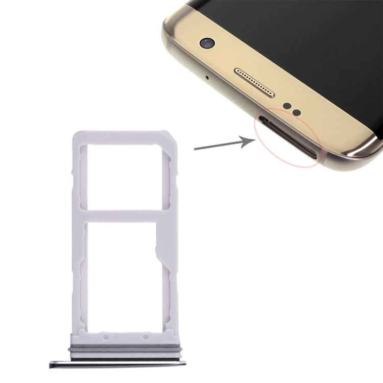 For Galaxy S7 Edge 2 SIM Card Tray / Micro SD Card Tray, For Galaxy S7 Edge, For Samsung Galaxy S7 Edge