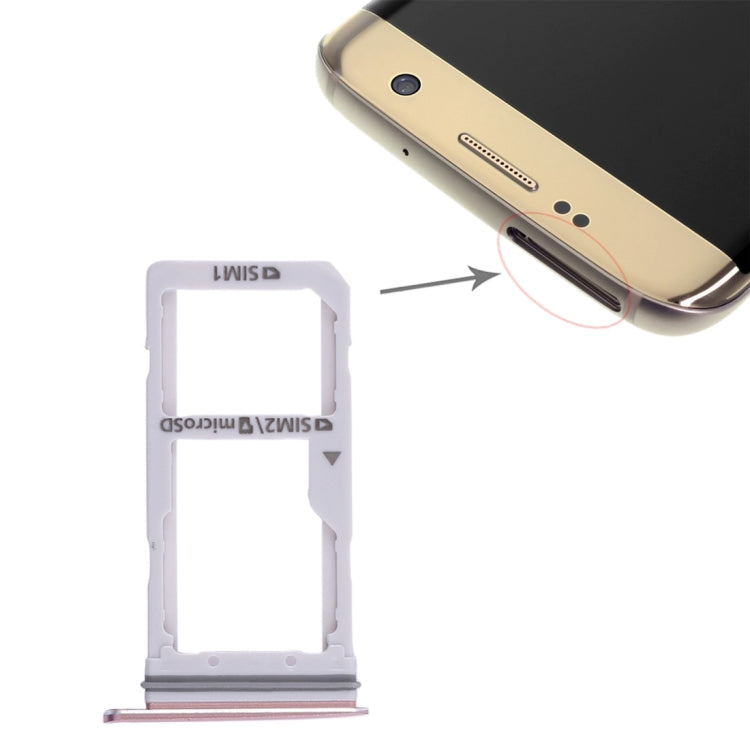 For Galaxy S7 Edge 2 SIM Card Tray / Micro SD Card Tray, For Galaxy S7 Edge, For Samsung Galaxy S7 Edge