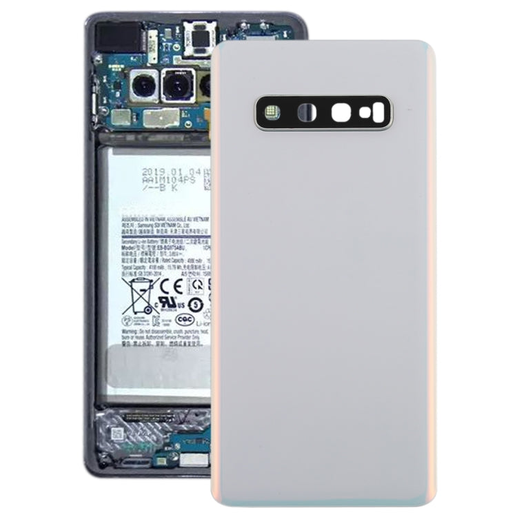 For Galaxy S10+ Battery Back Cover with Camera Lens