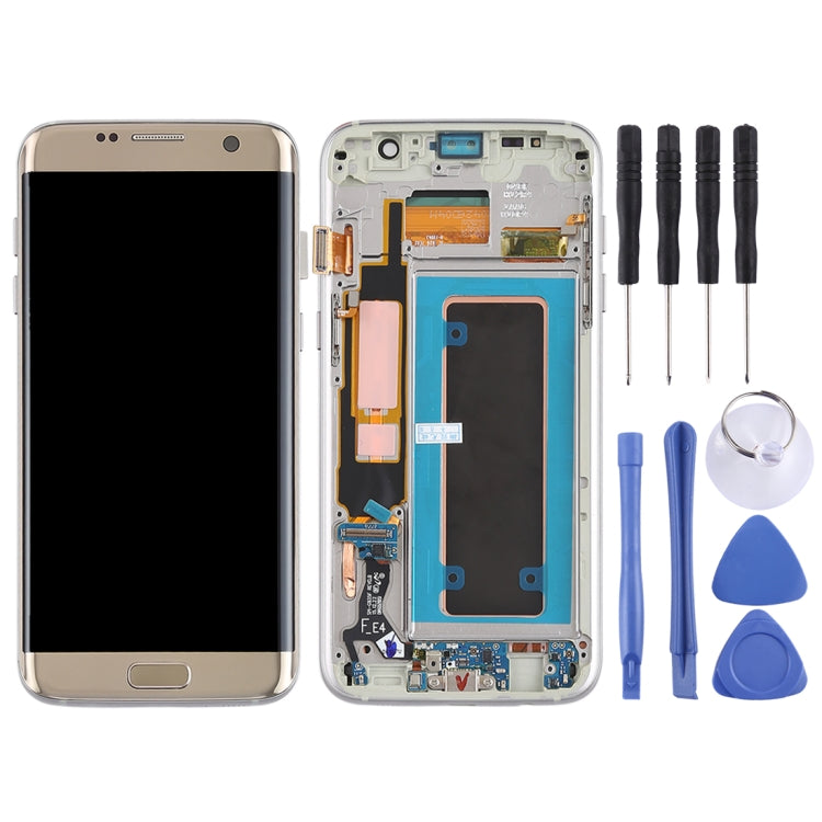 Original Super AMOLED Material LCD Screen and Digitizer Full Assembly(with Frame / Charging Port Flex Cable / Power Button Flex Cable / Volume Button Flex Cable) for Galaxy S7 Edge / G935F / G935FD, For Samsung Galaxy S7 Edge (Super AMOLED)������������...