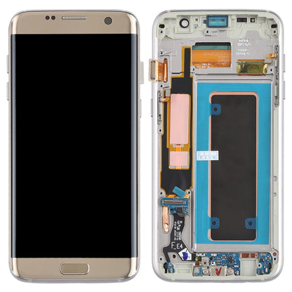 Original Super AMOLED Material LCD Screen and Digitizer Full Assembly(with Frame / Charging Port Flex Cable / Power Button Flex Cable / Volume Button Flex Cable) for Galaxy S7 Edge / G935F / G935FD, For Samsung Galaxy S7 Edge (Super AMOLED)������������...