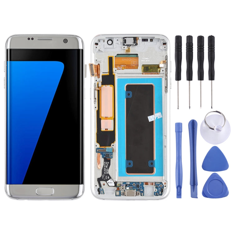 Original Super AMOLED Material LCD Screen and Digitizer Full Assembly(with Frame / Charging Port Flex Cable / Power Button Flex Cable / Volume Button Flex Cable) for Galaxy S7 Edge / G935F / G935FD, For Samsung Galaxy S7 Edge (Super AMOLED)������������...