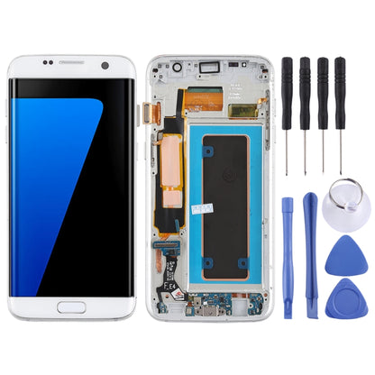 Original Super AMOLED Material LCD Screen and Digitizer Full Assembly(with Frame / Charging Port Flex Cable / Power Button Flex Cable / Volume Button Flex Cable) for Galaxy S7 Edge / G935F / G935FD, For Samsung Galaxy S7 Edge (Super AMOLED)������������...