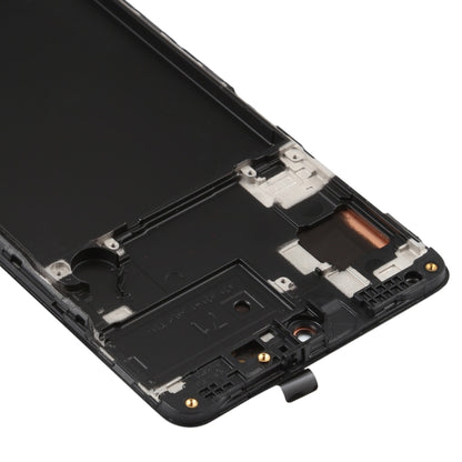 Original Super AMOLED Material LCD Screen and Digitizer Full Assembly with Frame for Galaxy A71, For Samsung Galaxy A71(Original with Frame)