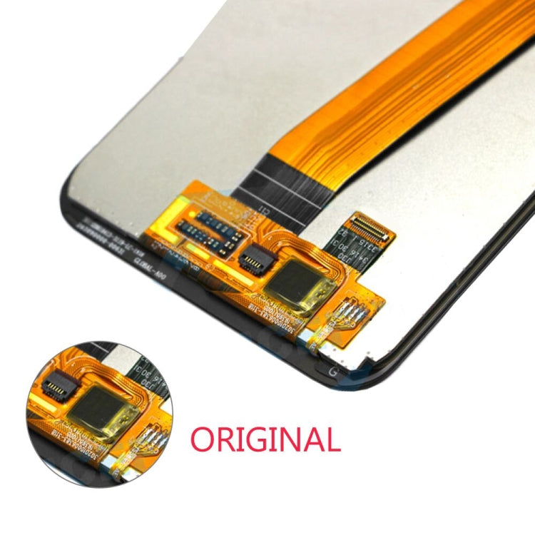 Original PLS TFT Material LCD Screen and Digitizer Full Assembly (Flex Cable Narrow) for Galaxy A01, For Samsung Galaxy A01 SM-A015F(Original )(Narrow)