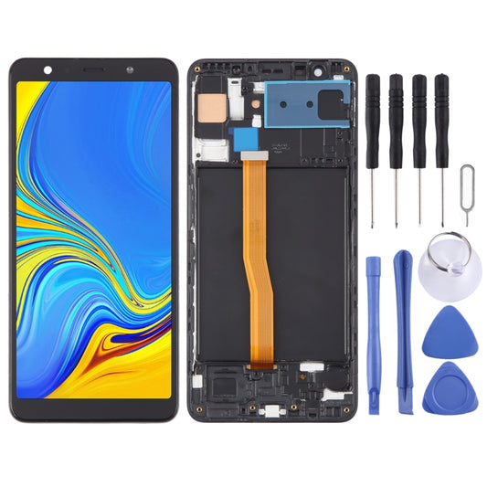 TFT Material LCD Screen and Digitizer Full Assembly With Frame for Samsung Galaxy A7 (2018) / SM-A750F, For Samsung Galaxy A7 (2018) (TFT)