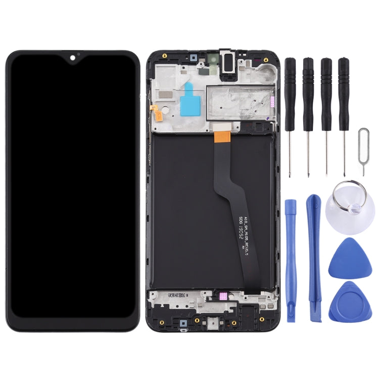 LCD Screen and Digitizer Full Assembly With Frame for Samsung Galaxy A10 / SM-A105F (Single Card Version), For Samsung Galaxy A10