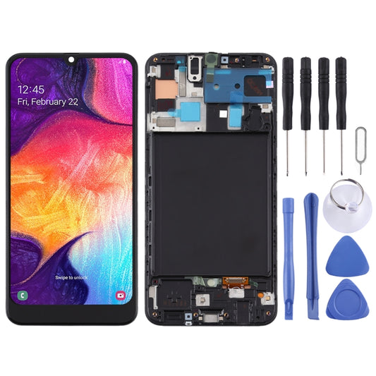 TFT Material LCD Screen and Digitizer Full Assembly With Frame for Samsung Galaxy A50  (Not Supporting Fingerprint Identification), For Samsung Galaxy A50 (TFT)