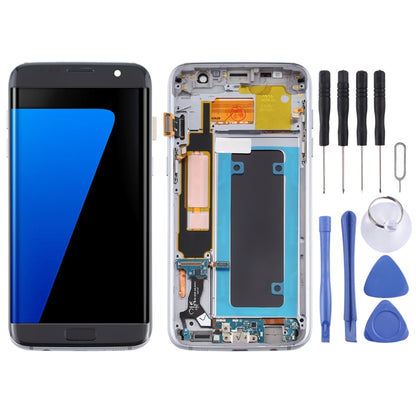 OLED Material LCD Screen and Digitizer Full Assembly With Frame for Samsung Galaxy S7 Edge / SM-G935F, For Galaxy S7 Edge (OLED), For Samsung Galaxy S7 Edge (OLED Material)
