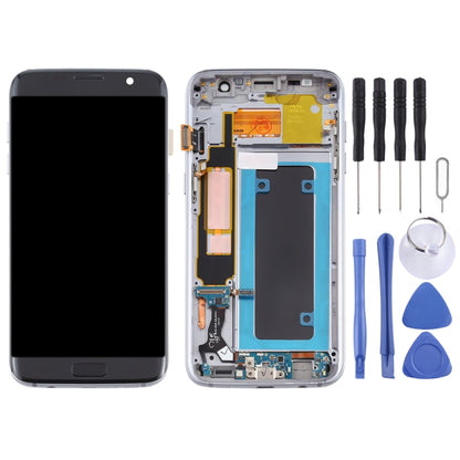 OLED Material LCD Screen and Digitizer Full Assembly With Frame for Samsung Galaxy S7 Edge / SM-G935F, For Samsung Galaxy S7 Edge (OLED Material)