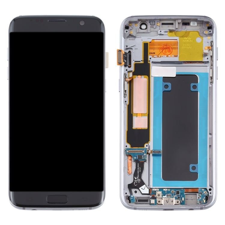 OLED Material LCD Screen and Digitizer Full Assembly With Frame for Samsung Galaxy S7 Edge / SM-G935F, For Samsung Galaxy S7 Edge (OLED Material)
