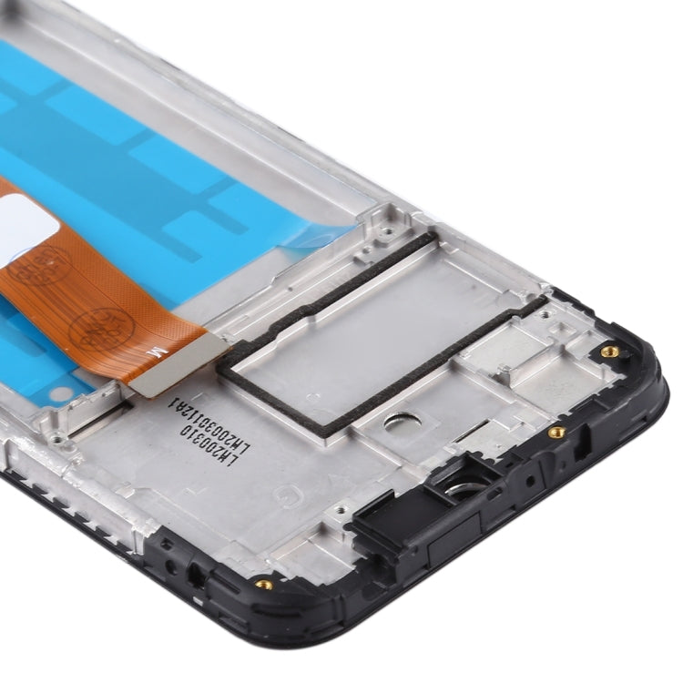 For Samsung Galaxy A01 SM-A015F OEM LCD Screen Digitizer Full Assembly with Frame, Flex Cable Narrow (Black), For Samsung Galaxy A01 SM-A015F(Narrow)