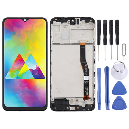 TFT Material LCD Screen and Digitizer Full Assembly With Frame for Samsung Galaxy M20, For Samsung Galaxy M20(TFT)