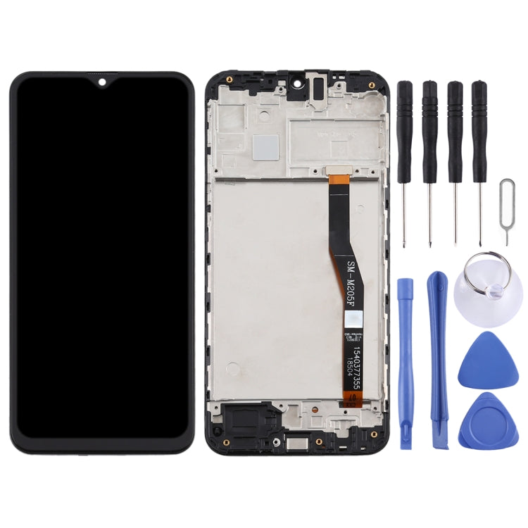 TFT Material LCD Screen and Digitizer Full Assembly With Frame for Samsung Galaxy M20, For Samsung Galaxy M20(TFT)