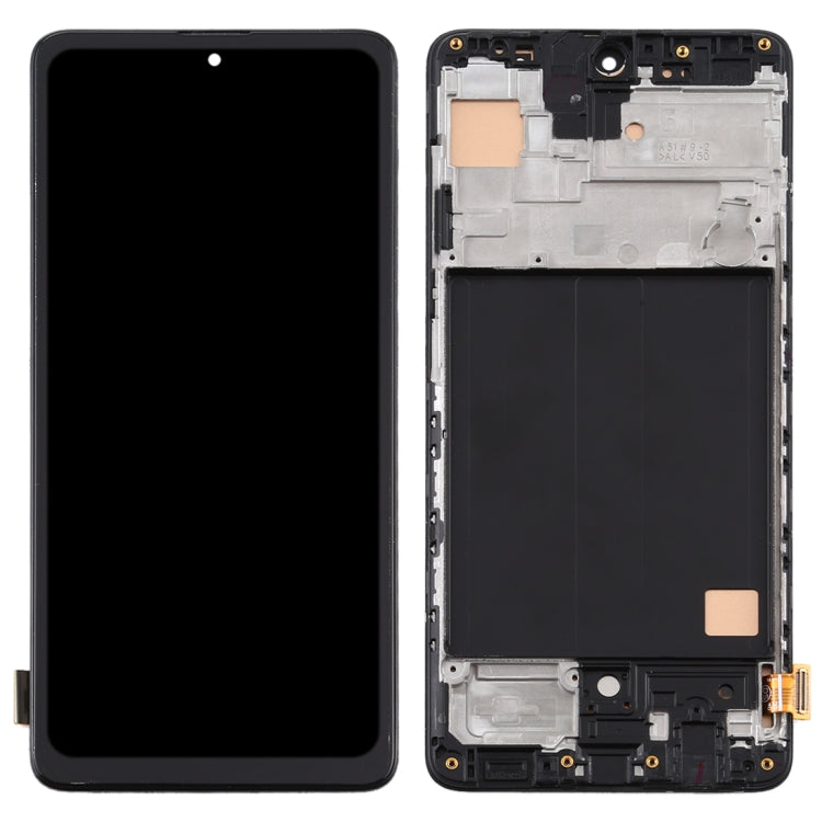TFT Material LCD Screen and Digitizer Full Assembly With Frame for Samsung Galaxy A51 4G, For Samsung Galaxy A51 4G(TFT)