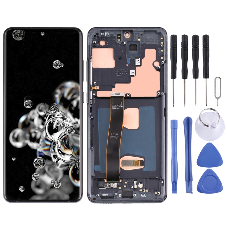 Original LCD Screen and Digitizer Full Assembly with Frame for Samsung Galaxy S20 Ultra 4G/S20 Ultra 5G, For Samsung Galaxy S20 Ultra 4G/S20 Ultra 5G, For Samsung Galaxy S20 Ultra 4G/S20 Ultra 5G(Original)