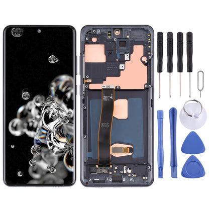 Original LCD Screen and Digitizer Full Assembly with Frame for Samsung Galaxy S20 Ultra 4G/S20 Ultra 5G, For Samsung Galaxy S20 Ultra 4G/S20 Ultra 5G, For Samsung Galaxy S20 Ultra 4G/S20 Ultra 5G(Original)