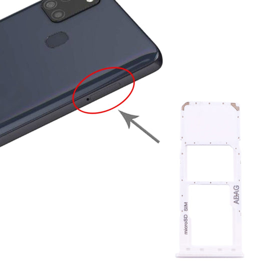 For Samsung Galaxy A21s SIM Card Tray + Micro SD Card Tray, For Samsung Galaxy A21s(Single), For Samsung Galaxy A21s(Single Card )