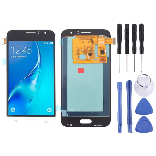 LCD Screen and Digitizer Full Assembly (OLED Material ) for Galaxy J1 (2016), Express 3, Amp 2, J120F, J120A, J120H, J120M, J120M, J120T, For Galaxy J1 (2016) OLED