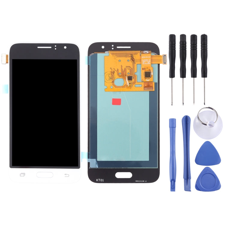 LCD Screen and Digitizer Full Assembly (OLED Material ) for Galaxy J1 (2016), Express 3, Amp 2, J120F, J120A, J120H, J120M, J120M, J120T, For Galaxy J1 (2016) OLED