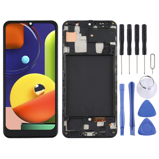 TFT Material LCD Screen and Digitizer Full Assembly With Frame for Samsung Galaxy A50s, For Samsung Galaxy A50s(TFT)