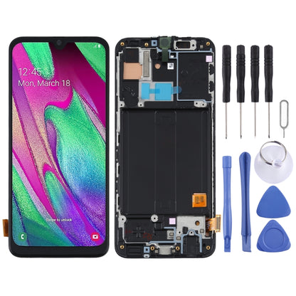 TFT Material LCD Screen and Digitizer Full Assembly with Frame for Samsung Galaxy A40 SM-A405F, For Samsung Galaxy A40 (TFT)