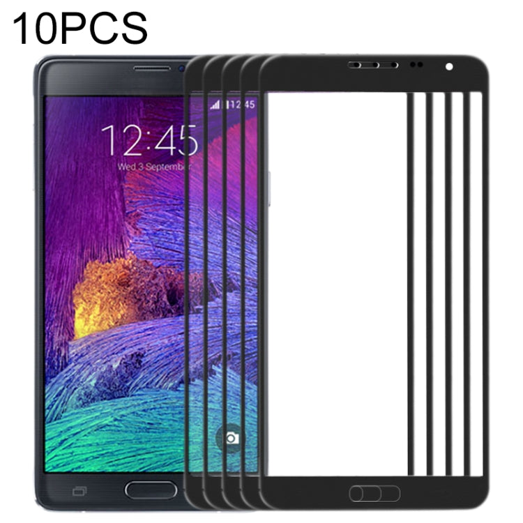 For Samsung Galaxy Note 4 / N910  10pcs Front Screen Outer Glass Lens , For Samsung Galaxy Note 4
