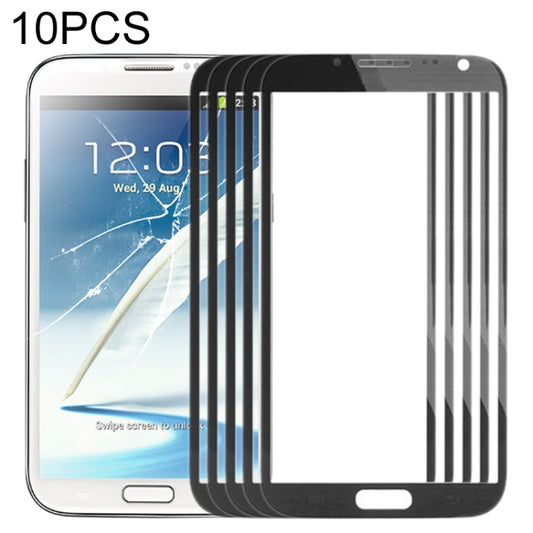 For Samsung Galaxy Note II / N7100 10pcs Front Screen Outer Glass Lens , For Samsung Galaxy Note II
