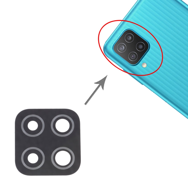 For Samsung Galaxy M12 SM-M127 10pcs Back Camera Lens, For Samsung Galaxy M12