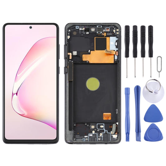 Original Super AMOLED Material LCD Screen and Digitizer Full Assembly With Frame for Samsung Galaxy Note10 Lite, For Samsung Galaxy Note10 Lite(Original)